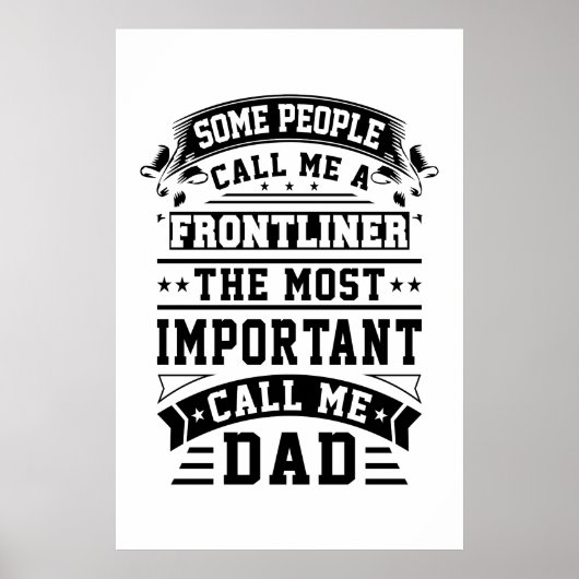 COVID 19 Frontliner Geschenk, das einige Leute mic Poster (Vorne)