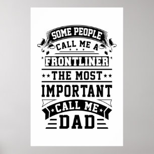 COVID 19 Frontliner-Geschenk. Einige Leute nennen  Poster