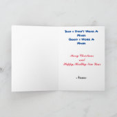 COVID-19 Gute oder schlechte Weihnachtskarte Karte (Innenseite)