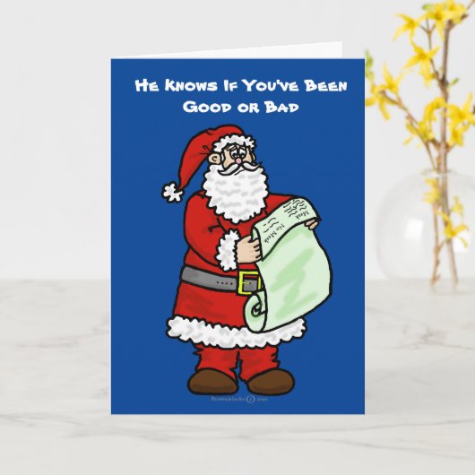 COVID-19 Gute oder schlechte Weihnachtskarte Karte (Gelbe Blume)