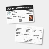 Covid 19 Impfhilfe für Arbeitnehmer| DIY-Foto-Info Ausweis (Vorder- & Rückseite)