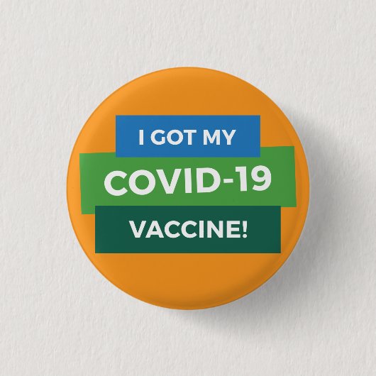 COVID-19 Impfstoff Button (Vorderseite)