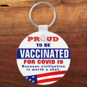 Covid 19 Impfung Schlüsselanhänger (Vorderseite)