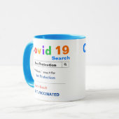 Covid 19 Impfung Tasse (Vorderseite Links)