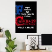 COVID-19 IST UNSER ENEMY POSTER (Heimbüro)