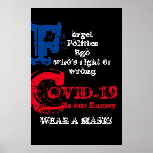 COVID-19 IST UNSER ENEMY POSTER (Vorne)