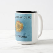 Covid-19 Kaffee Tasse. 15oz.Schwarz und Weiß. Zweifarbige Tasse (VorderseiteRechts)