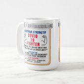 Covid 19 Kämpfen Inspiration Kaffee Tasse (Vorderseite Links)