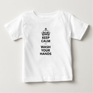 covid-19 keep calm and wash your hands-t-shirt baby t-shirt