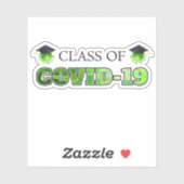 COVID-19-Klasse Aufkleber (Blatt)