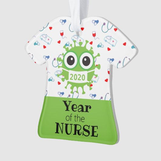 Covid -19 Ornament - Nurse-Ornamente (Vorderseite)