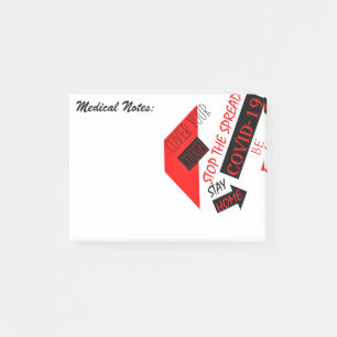 Covid-19 Post-it Klebezettel