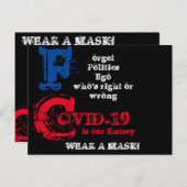 COVID-19 POSTKARTE (Vorne/Hinten)