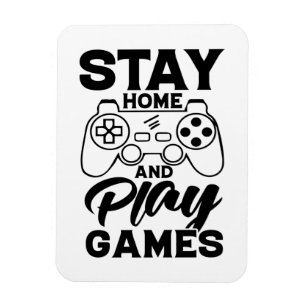 COVID 19 Quarantine Gamer Gift - Bleibe auf Zuhaus Magnet