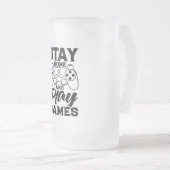 COVID 19 Quarantine Gamer Gift - Bleibe auf Zuhaus Mattglas Bierglas (VorderseiteRechts)