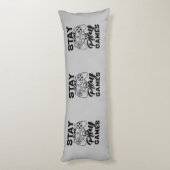 COVID 19 Quarantine Gamer Gift - Bleibe auf Zuhaus Seitenschläferkissen (Rückseite (Vertikal))