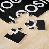 COVID-19 ~ Schwarz-Weiß-Typografie Puzzle (Seite)