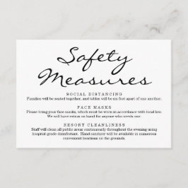 Covid 19 Sicherheitshinweise — Informationen über  Begleitkarte