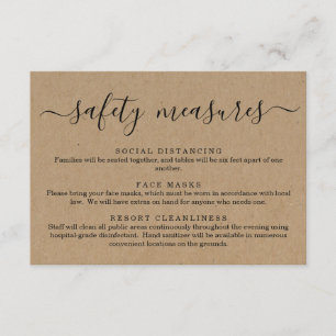 Covid 19 Sicherheitsmaske Social Distancing Inform Begleitkarte