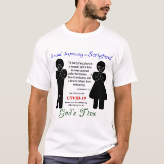 COVID-19 Soziale Distanzierung ist ein biblischer T-Shirt