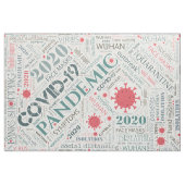 Covid-19 Textdesign Farbe2 ID742 Stoff (Fat Quarter (45,7 x 55,9 cm))