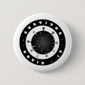 Covid 19 - Überlebende Button (Vorderseite)