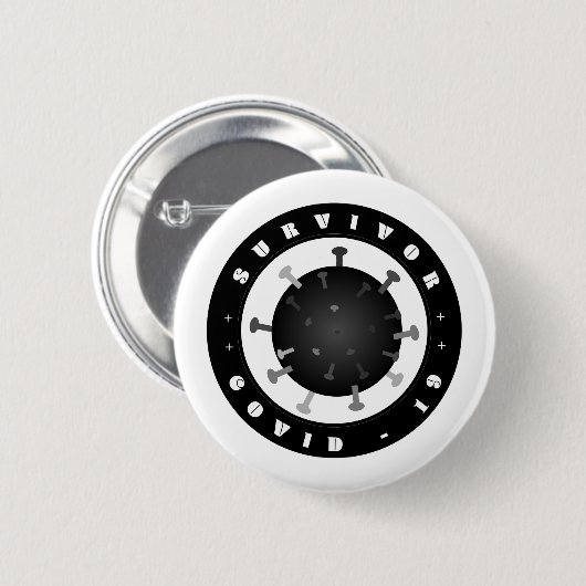 Covid 19 - Überlebende Button (Vorne & Hinten)