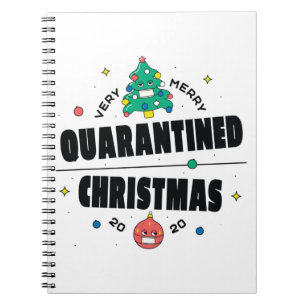 Covid 19 Überlebende Weihnachtstags-Design Notizblock