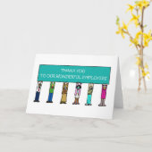 Covid 19 Vielen Dank an die Mitarbeiter Karte (Gelbe Blume)