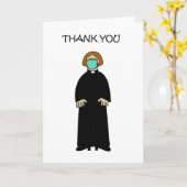 Covid 19 Vielen Dank an Frau Curate Karte (Gelbe Blume)