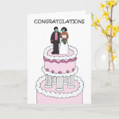 Covid 19 Wedding Gratulation, afroamerikanischer Karte (Gelbe Blume)