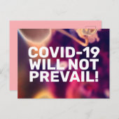 COVID-19 WIRD NICHT VORHERSAGEN! POSTKARTE (Vorne/Hinten)
