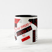 Covid-19 Zweifarbige Tasse (Mittel)