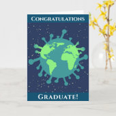 Covid Abschluss Class 2025 Graduate Karte (Gelbe Blume)