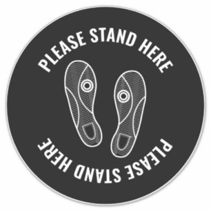 Covid bitte hier Sneaker Druckfarbe ändern Aufkleber