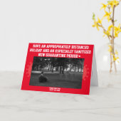 Covid Christmas Card 1 Karte (Gelbe Blume)