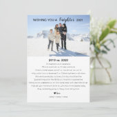 Covid Christmas Card, Quarantine Holiday Card Ankündigung (Stehend Vorderseite)