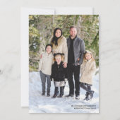 Covid Christmas Card, Quarantine Holiday Card Ankündigung (Rückseite)