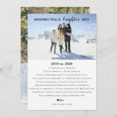 Covid Christmas Card, Quarantine Holiday Card Ankündigung (Vorne/Hinten)