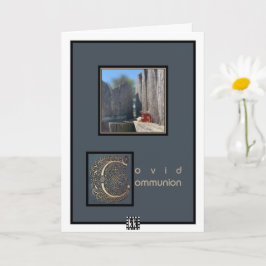 Covid Communion "I Miss You" Grußkarte Karte