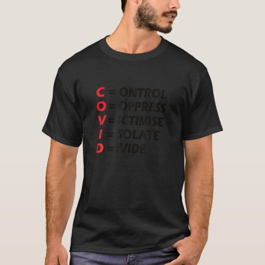 Covid Der größte Betrug in Amerika T Shirt (Vorderseite)