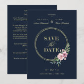 Covid Details Romantic Elegant Pink Floral Wreath (Vorne/Hinten)