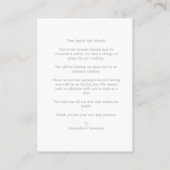 Covid Details Sophisticated Coral Elegant Branches Begleitkarte (Rückseite)