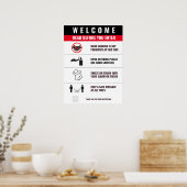 COVID ENTRANCE Poster (Küche)