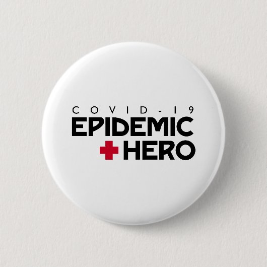 COVID Epidemic Hero Button (Vorderseite)