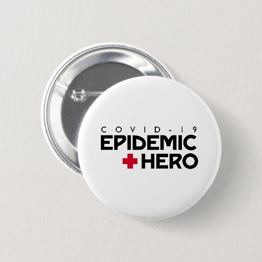 COVID Epidemic Hero Button (Vorne & Hinten)