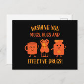 Covid Erholung wird bald gut Postkarte (Vorne/Hinten)