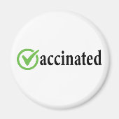 Covid-geimpft, Covid-Impfstoff, geimpft Magnet (Vorne)