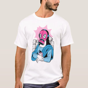 covid-Gesichtsmaske Mona Lisa lustig T-Shirt
