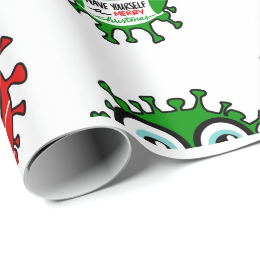 Covid Gift Wrap Geschenkpapier (Rolleneckpunkt)